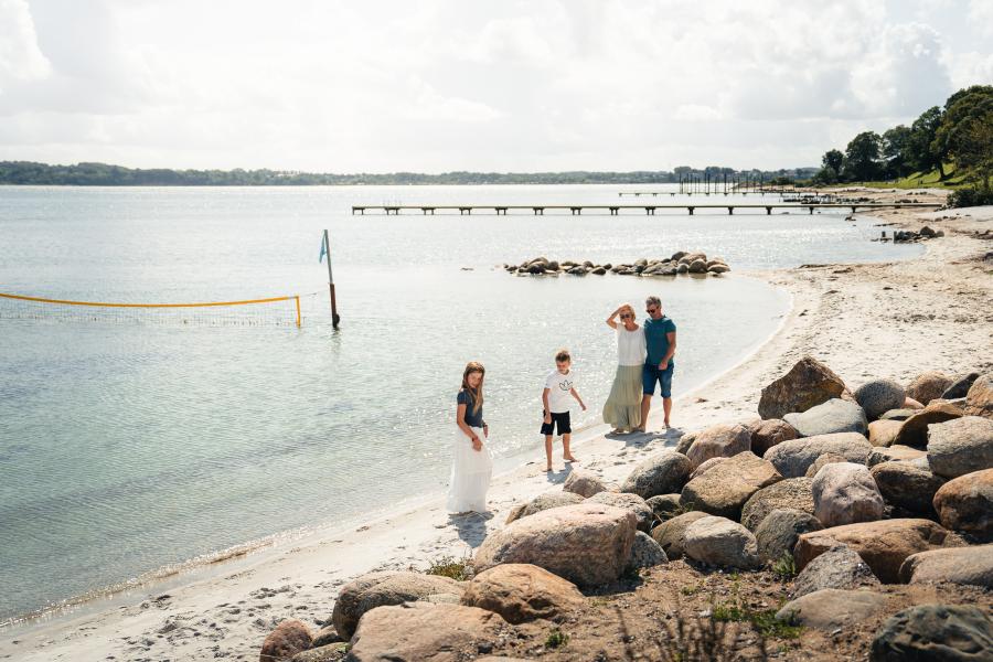 familie på Østerstrand