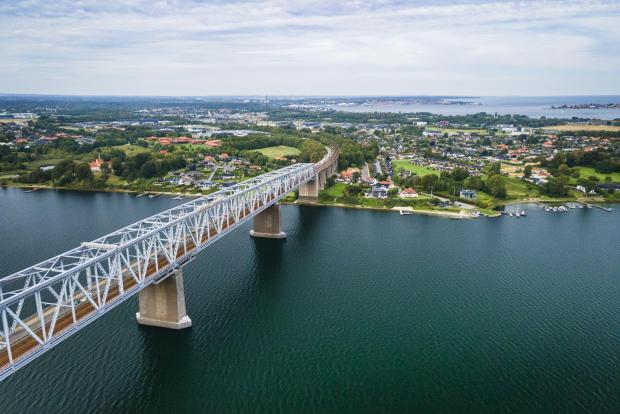 Snoghøj og Lillebælt set fra luften