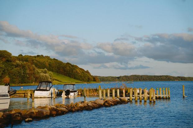 Billede fra havnen i Skærbæk
