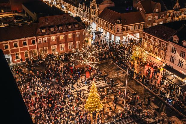 Julelystænding i Fredericia